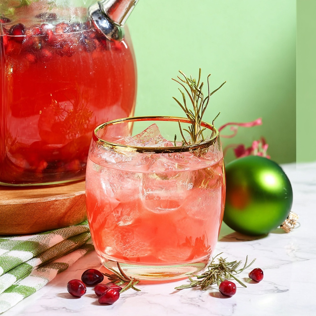 Holiday Cranberry Pomegranate Punch Recipe - Recipe Image