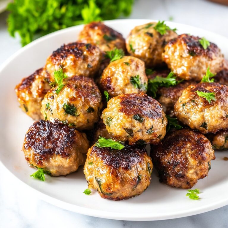 Baked Italian Chicken Meatballs Recipe