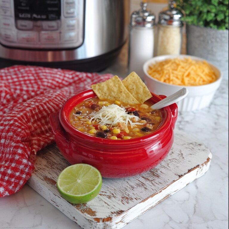 Instant Pot Tex Mex Chicken and Rice Soup Recipe