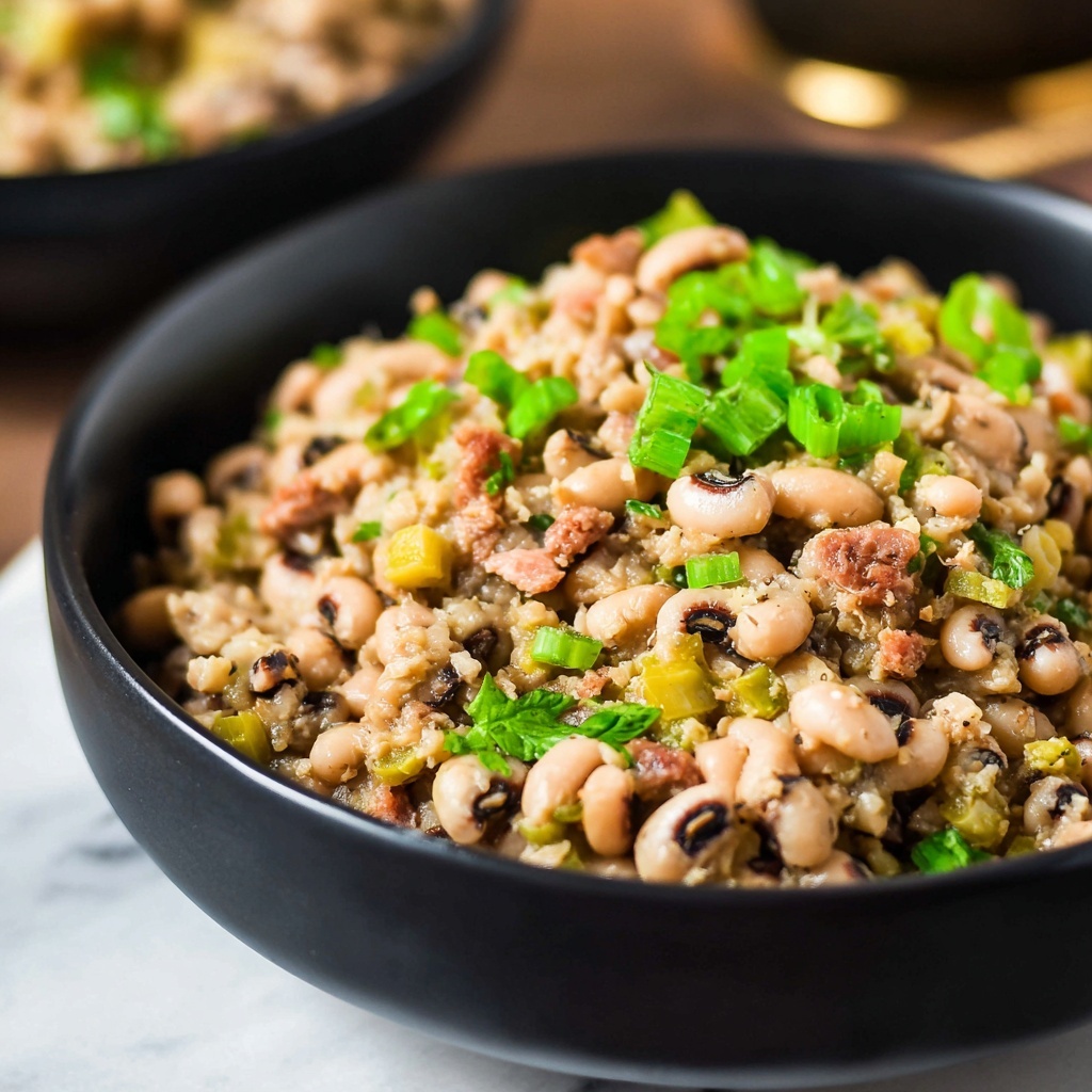 Hoppin' John with Black-Eyed Peas, Rice, and Crispy Bacon Recipe - Recipe Image