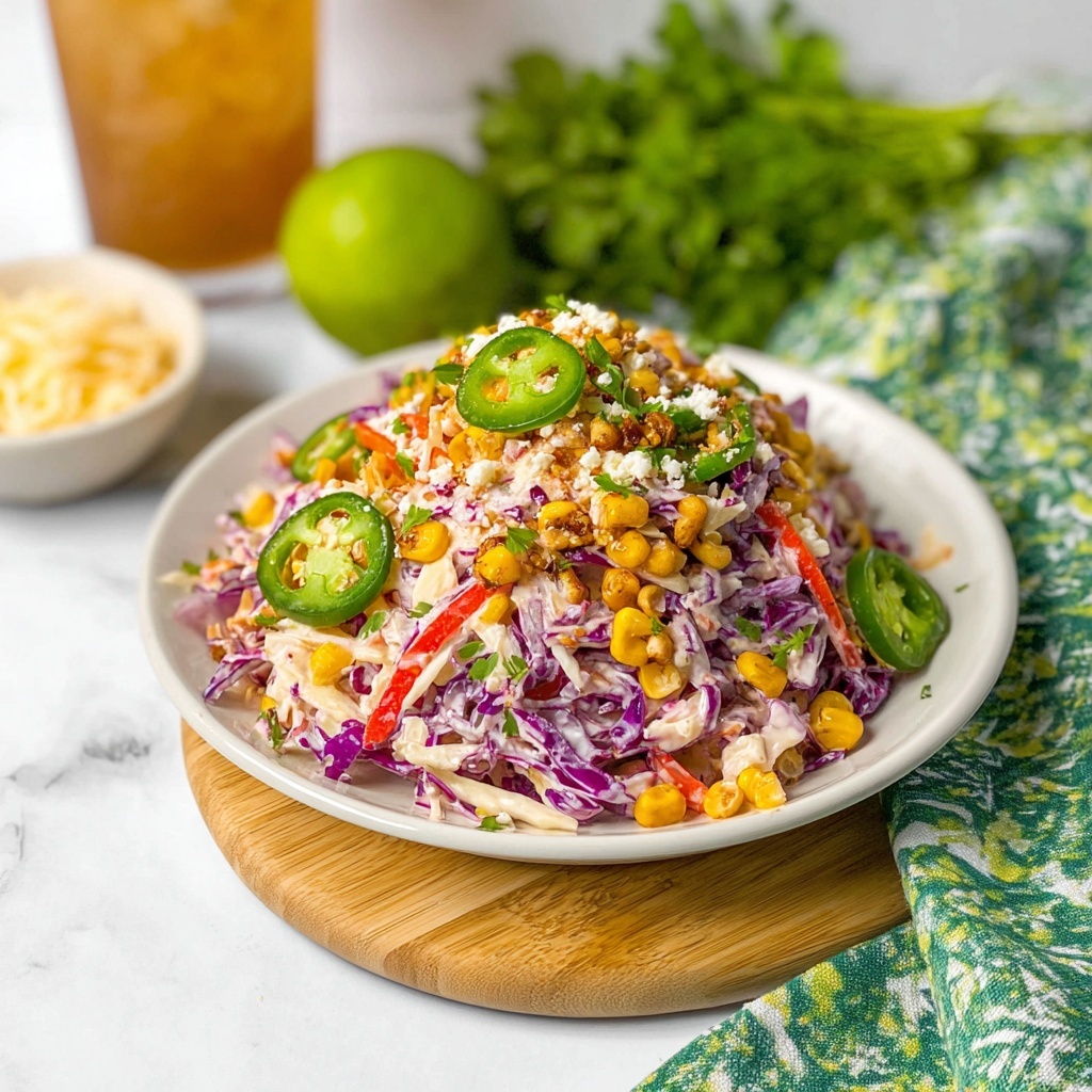Mexican Corn and Cabbage Coleslaw with Feta Recipe - Recipe Image