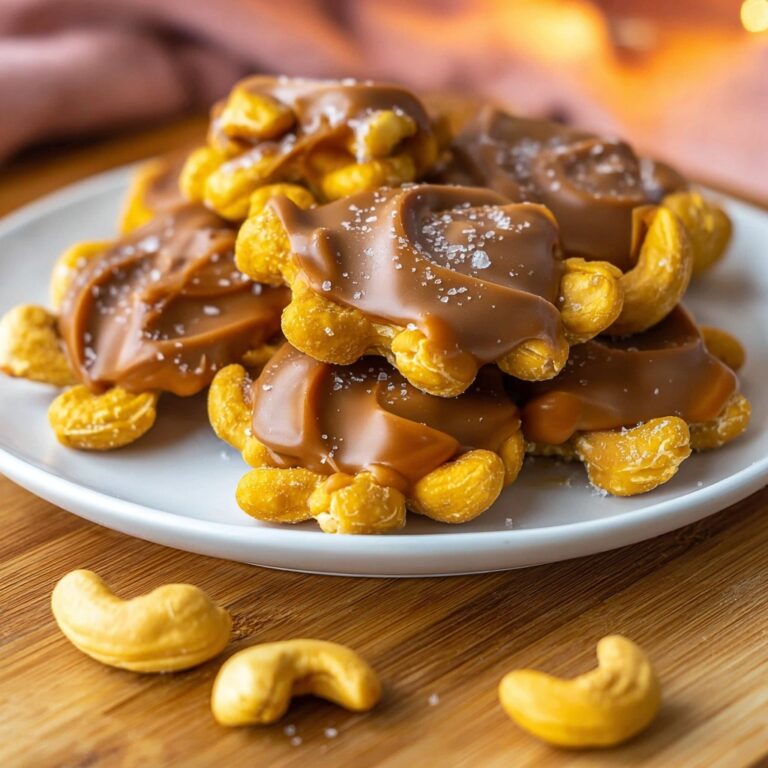 Caramel Cashew Clusters Recipe