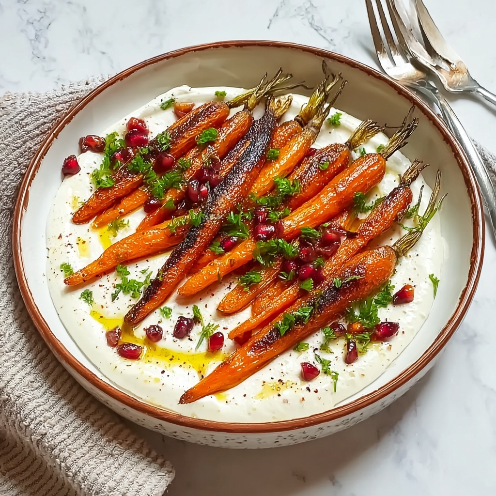 Irresistibly Flavorful: Roasted Carrots with Creamy Vegan Ricotta Recipe - Recipe Image