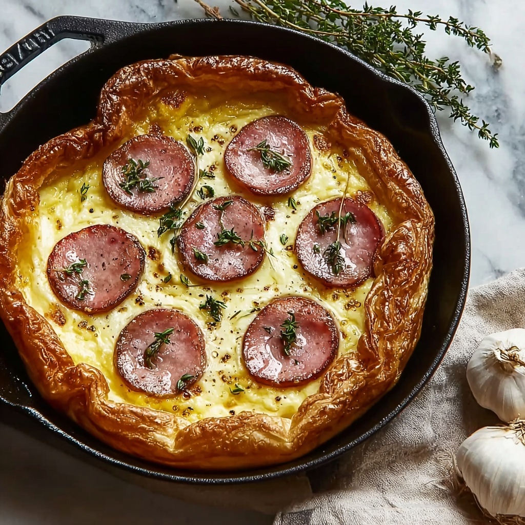 Mini Ham and Cheese Dutch Babies Recipe - Recipe Image