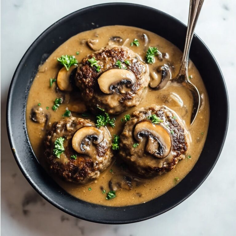 Irresistibly Tender Salisbury Steak with Mushroom Gravy Recipe