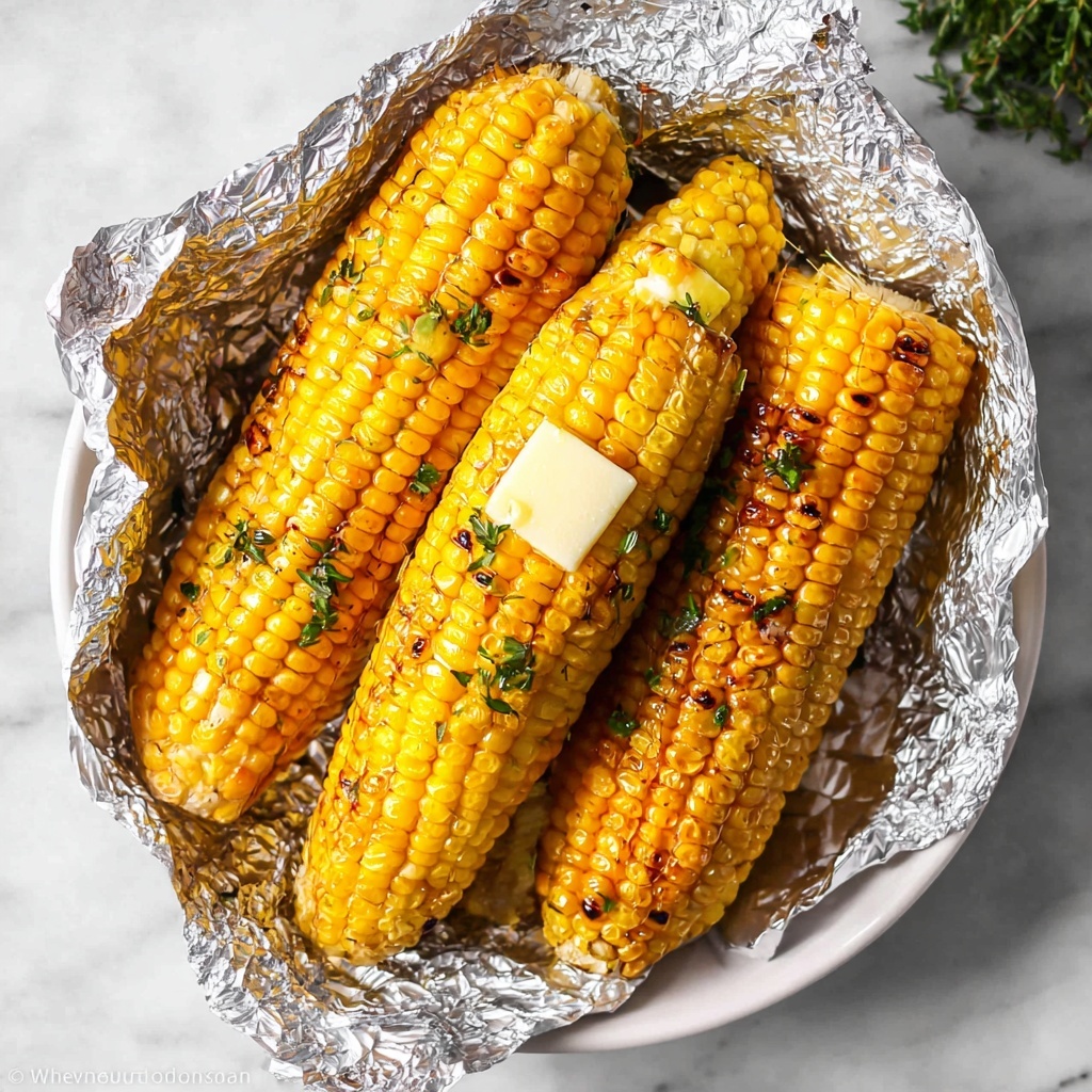 Grilled Corn on the Cob in Foil Recipe - Recipe Image