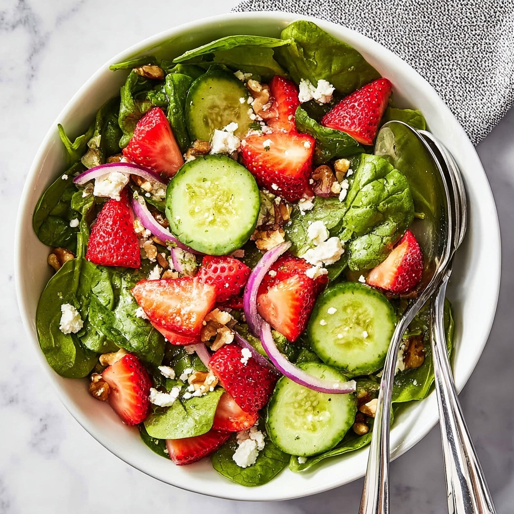Strawberry Spinach Salad with Poppy Seed Dressing Recipe - Recipe Image