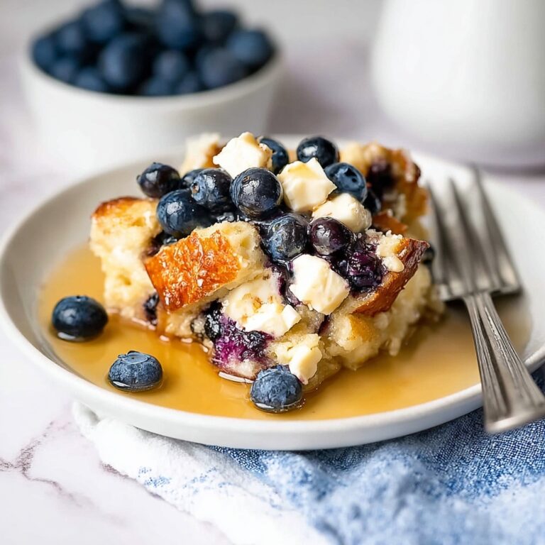 Streusel Topped Blueberry French Toast Casserole Recipe