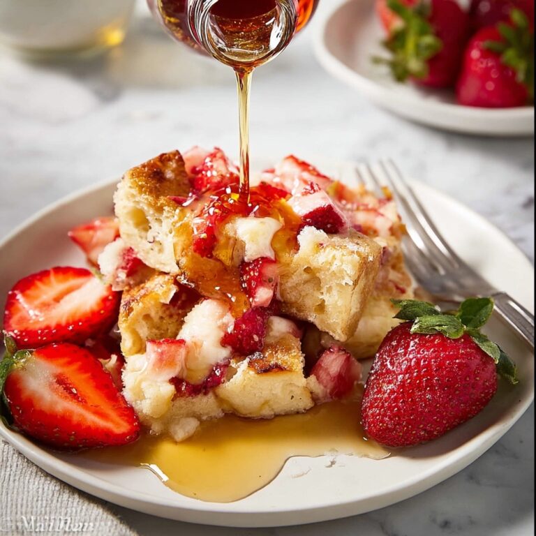Strawberry French Toast Casserole with Cream Cheese Recipe
