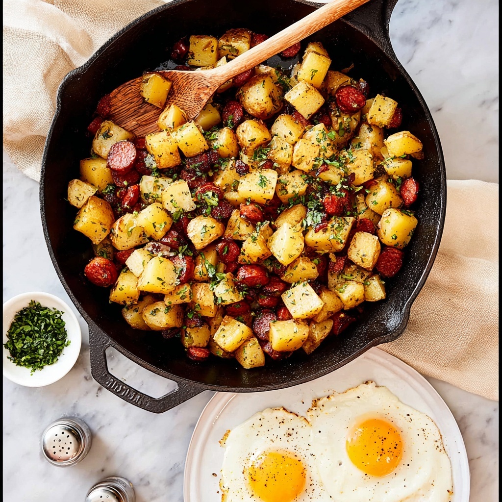 Corned Beef Hash with Crispy Potatoes and Onions Recipe - Recipe Image