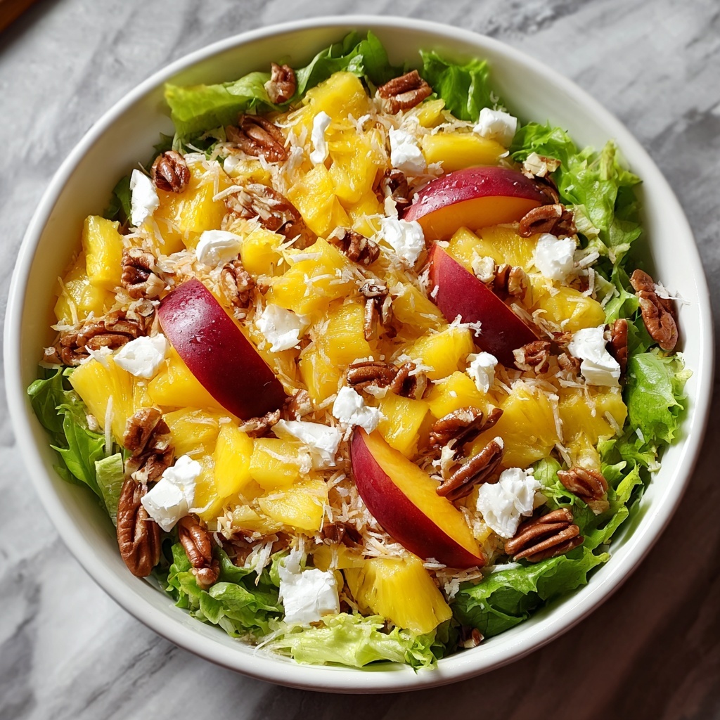 Millionaire Peach Salad Recipe - Recipe Image
