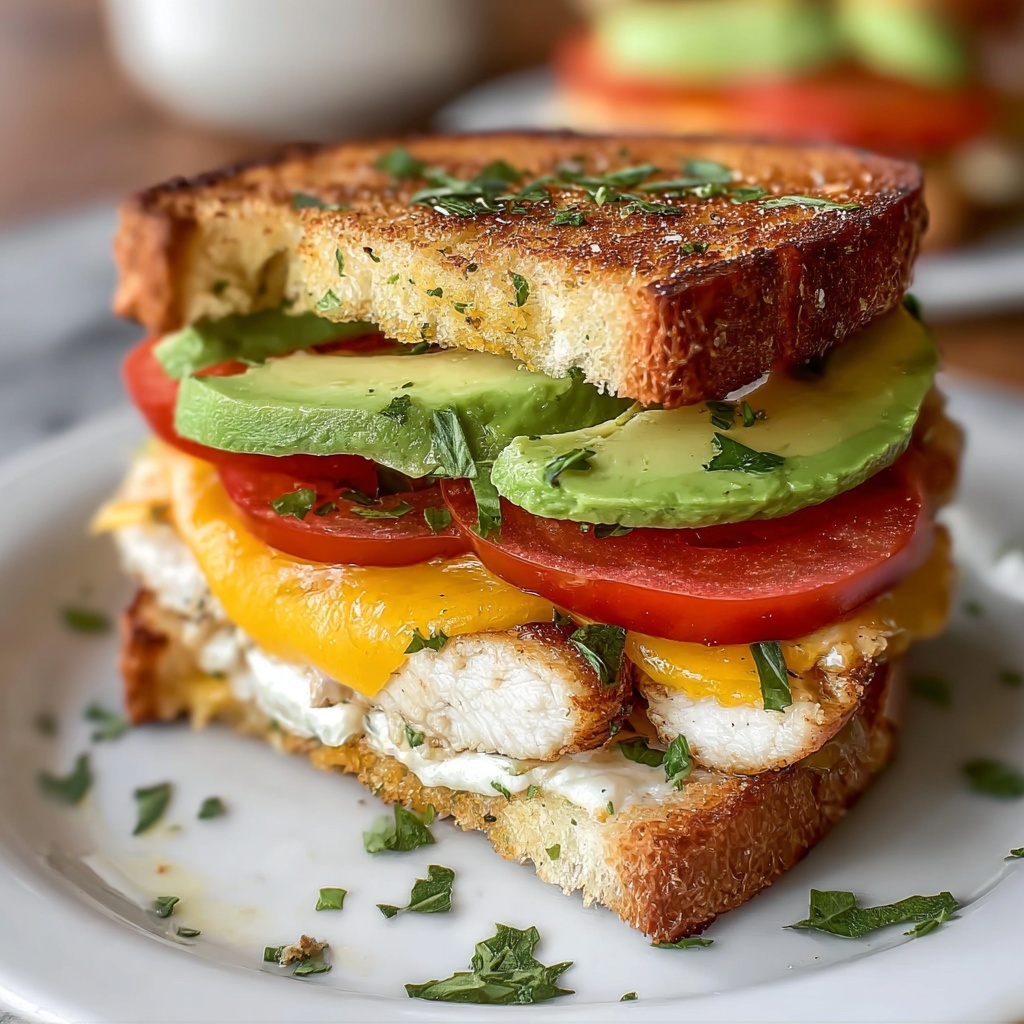 Chicken Avocado Melt Sandwich Recipe - Recipe Image