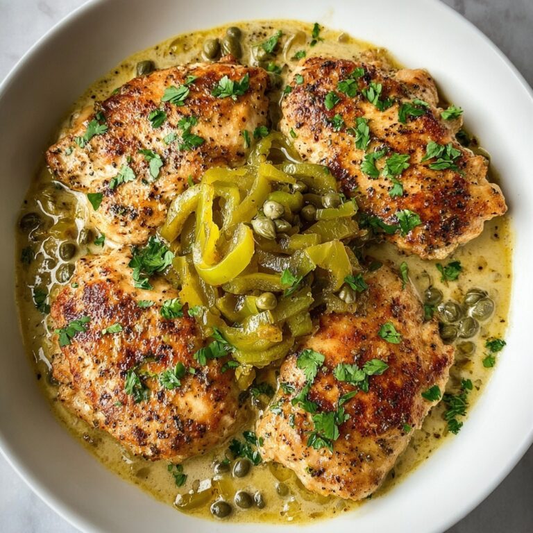 Creamy Pepperoncini Chicken Skillet Recipe
