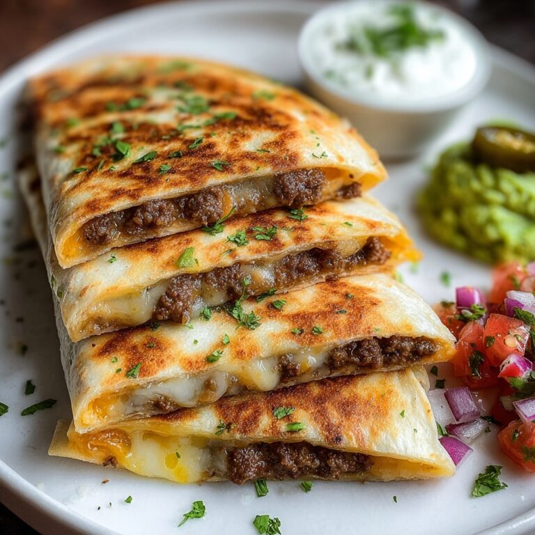 Sizzling Spicy Smashburger Quesadillas Recipe
