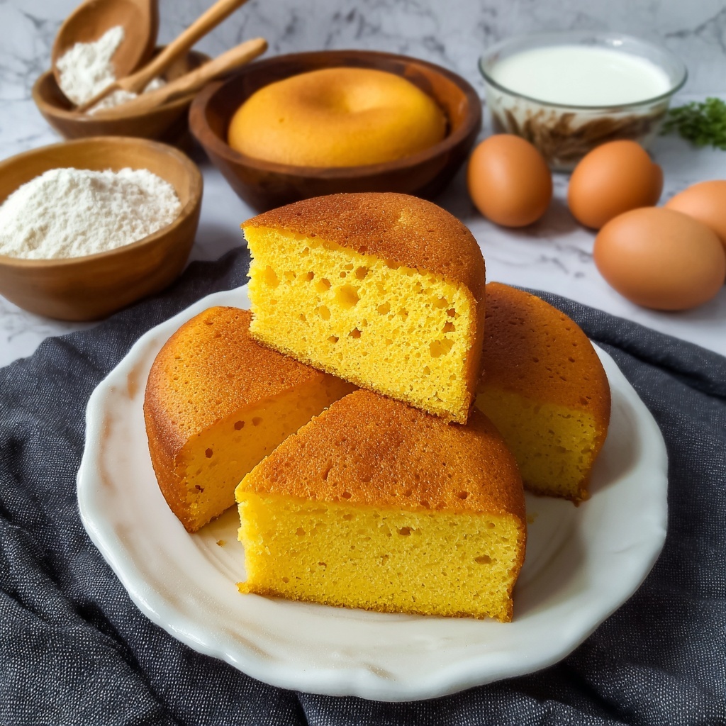 Chinese Fluffy Egg Cake Recipe - Recipe Image