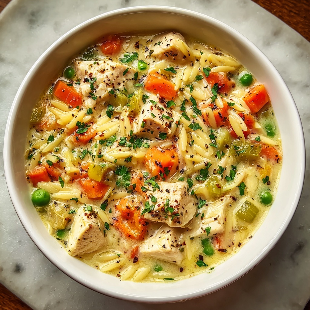 Cozy Chicken Pot Pie Orzo Recipe - Recipe Image
