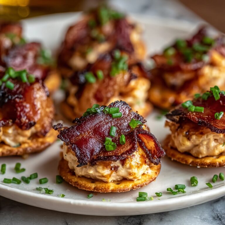 Savory Crispy Bacon-Wrapped Crackers with Smoky Cheese Spread Recipe