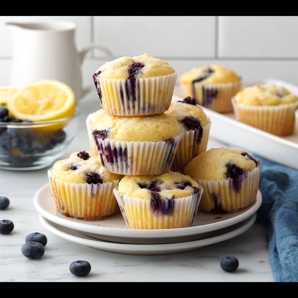 Lemon Blueberry Muffins Recipe - Recipe Image