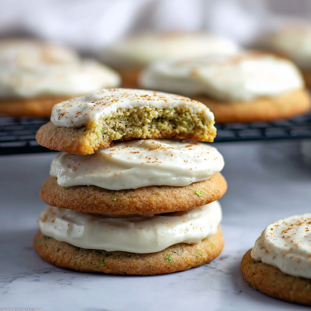 Zucchini Cookies with Cream Cheese Frosting Recipe - Recipe Image