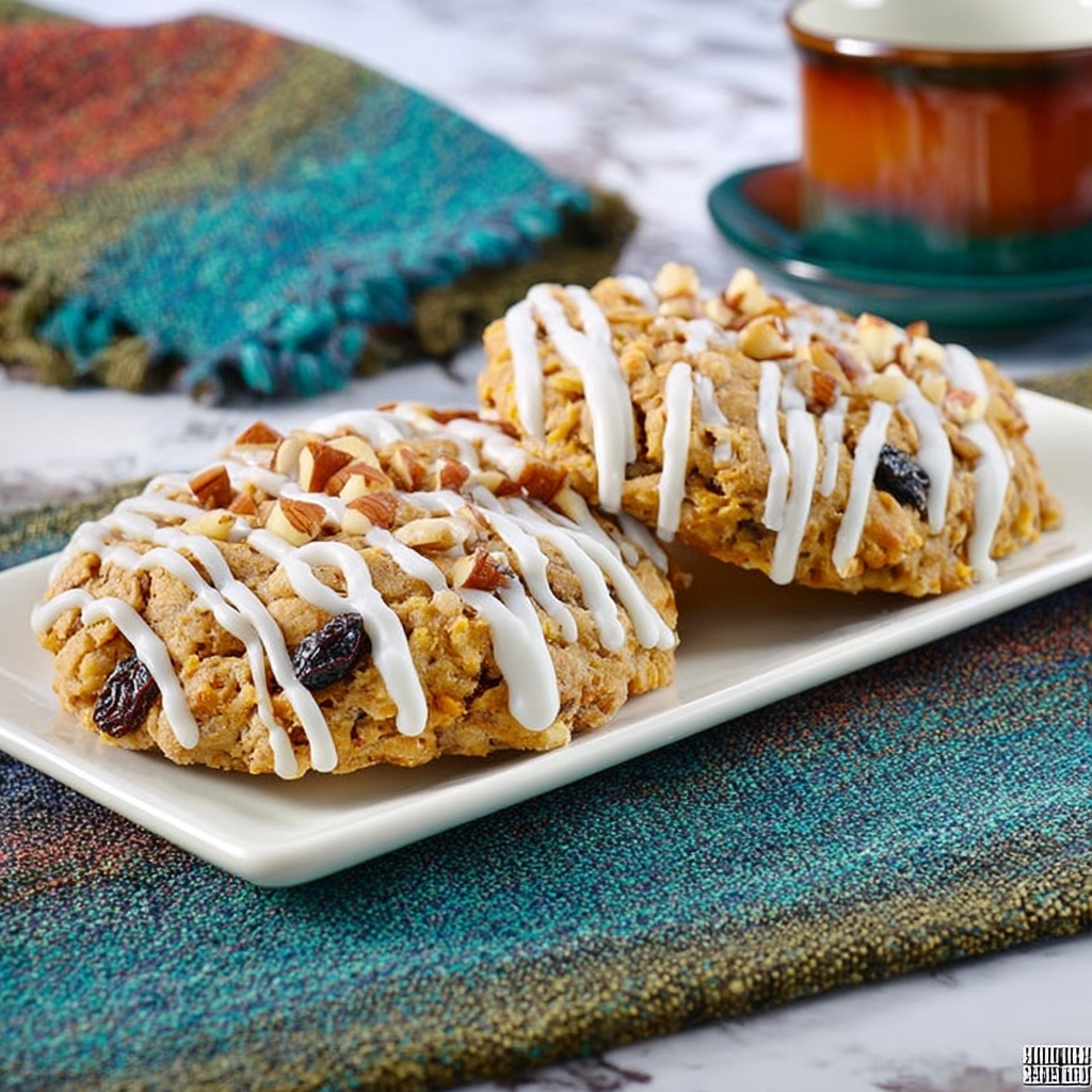 Carrot Cookies with Cream Cheese Icing Recipe - Recipe Image