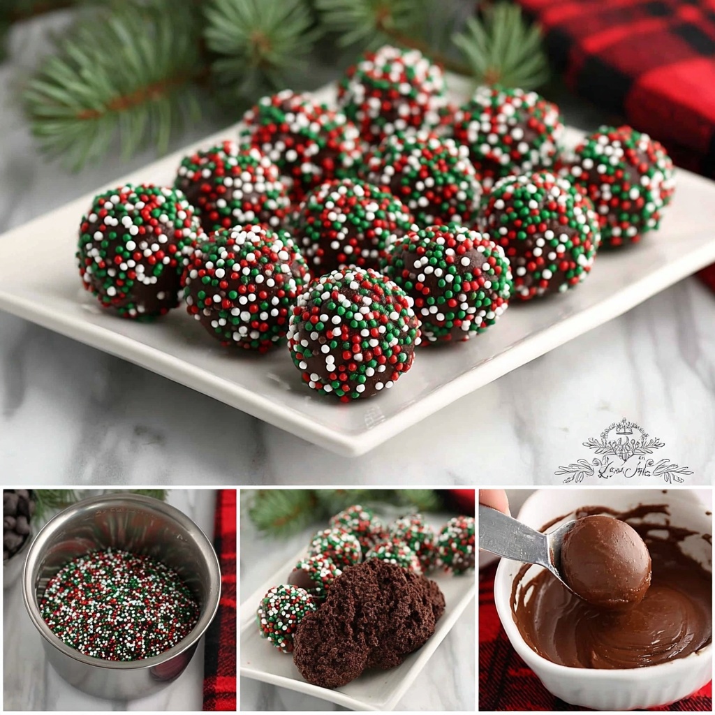 Boozy Christmas Chocolate Truffles Recipe - Recipe Image
