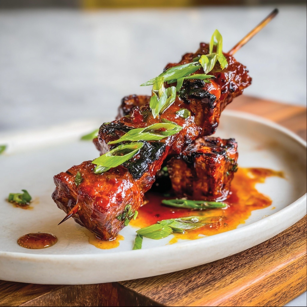 Sweet and Spicy Chicken Skewers Recipe - Recipe Image