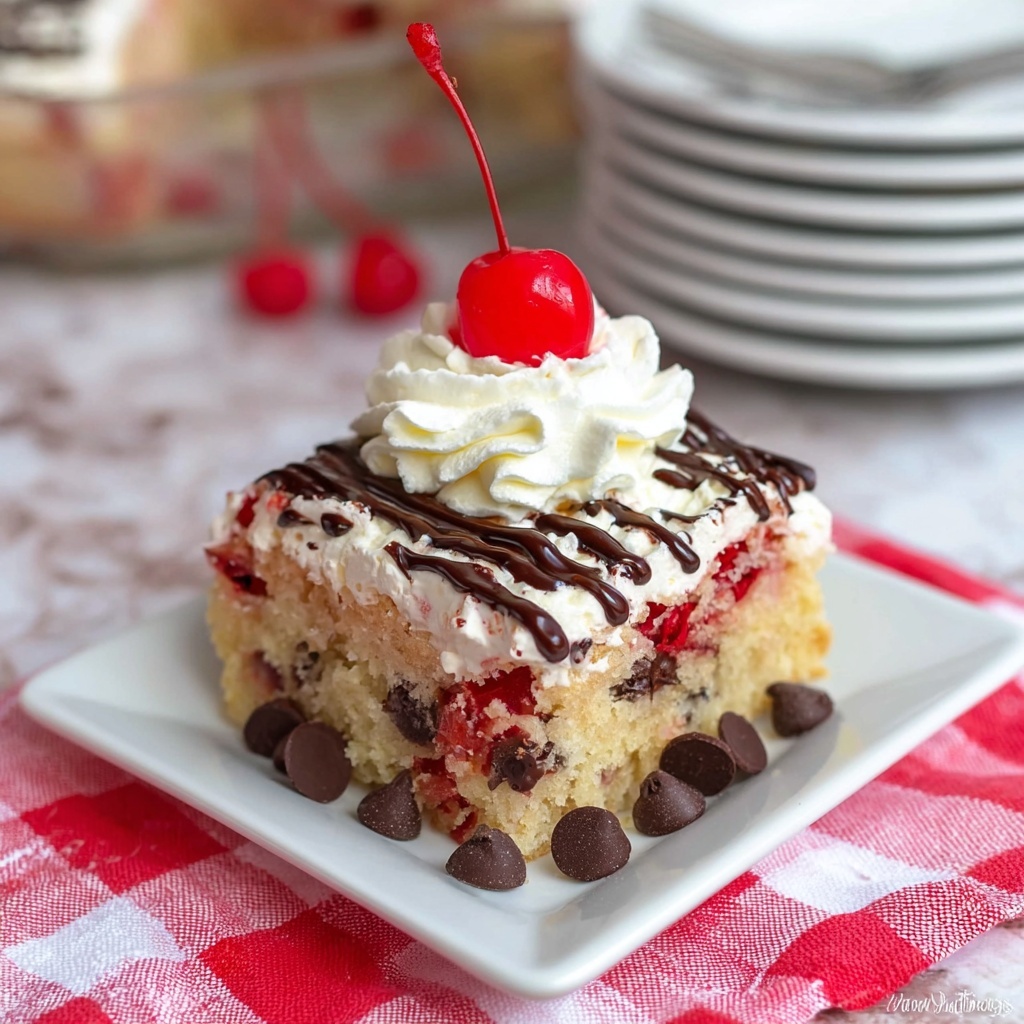 Cherry Garcia Sheet Cake Recipe - Recipe Image