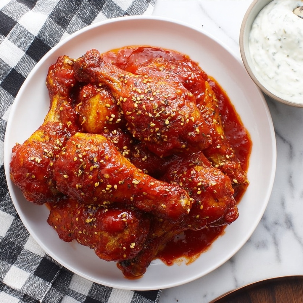 Coca Cola Air Fryer Wings Recipe - Recipe Image