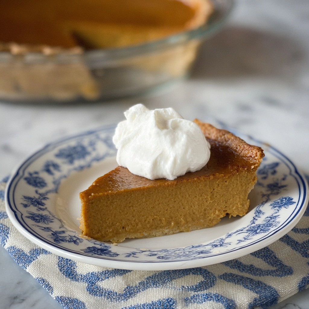 Crustless Pumpkin Pie Recipe - Recipe Image