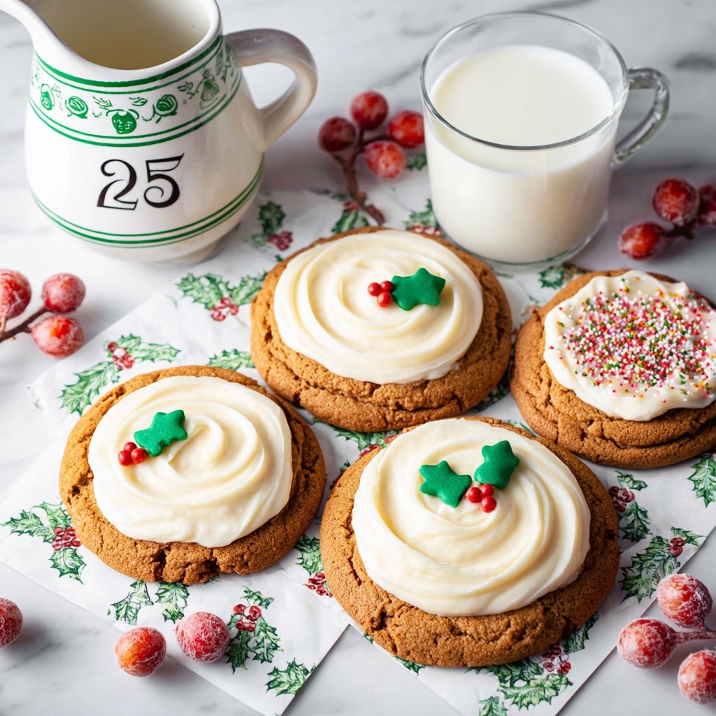 Gingerbread Cookies with Cream Cheese Frosting Recipe - Recipe Image