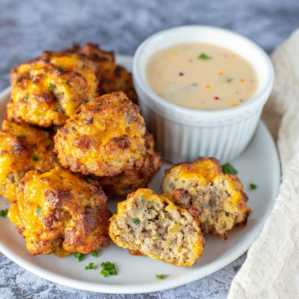 Cheddar Sausage Balls Recipe - Recipe Image