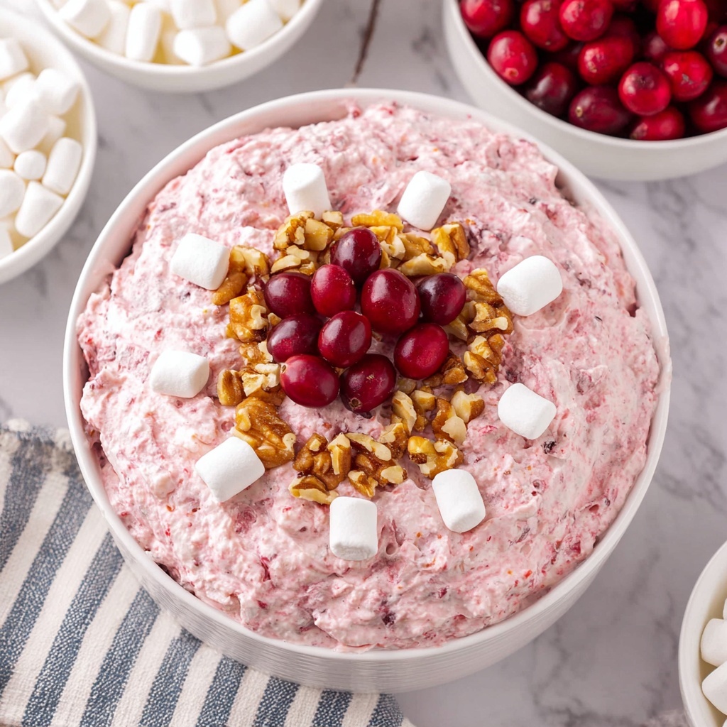 Cranberry Fluff Salad Recipe - Recipe Image