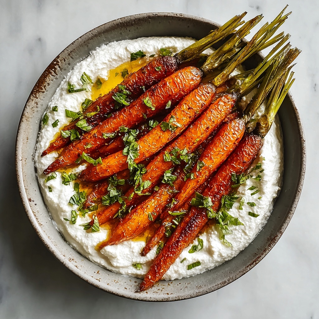Honey Harissa Roasted Carrots with Whipped Feta Recipe - Recipe Image