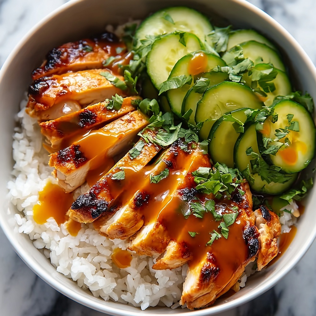 Spicy Honey-Ginger Chicken Bowls with Irresistible Yum Yum Sauce Recipe - Recipe Image
