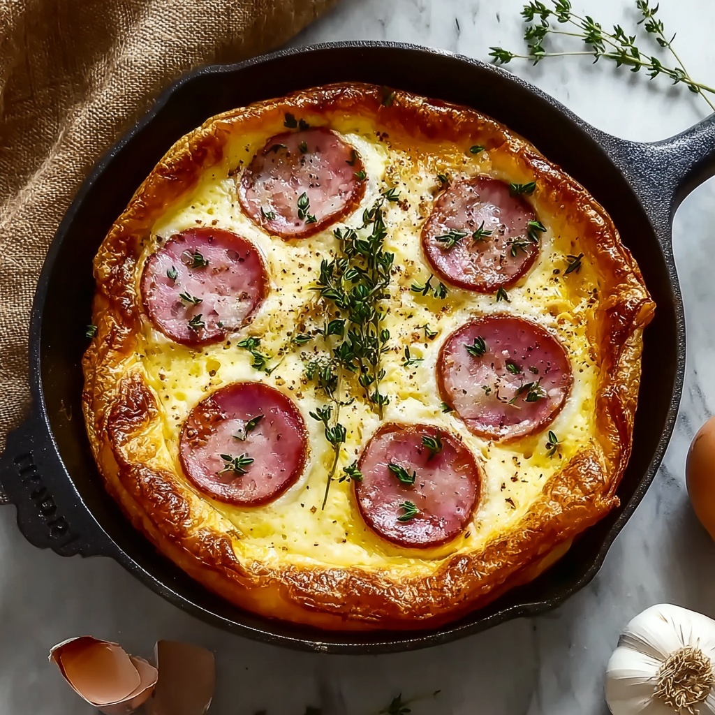Mini Ham and Cheese Dutch Babies Recipe - Recipe Image