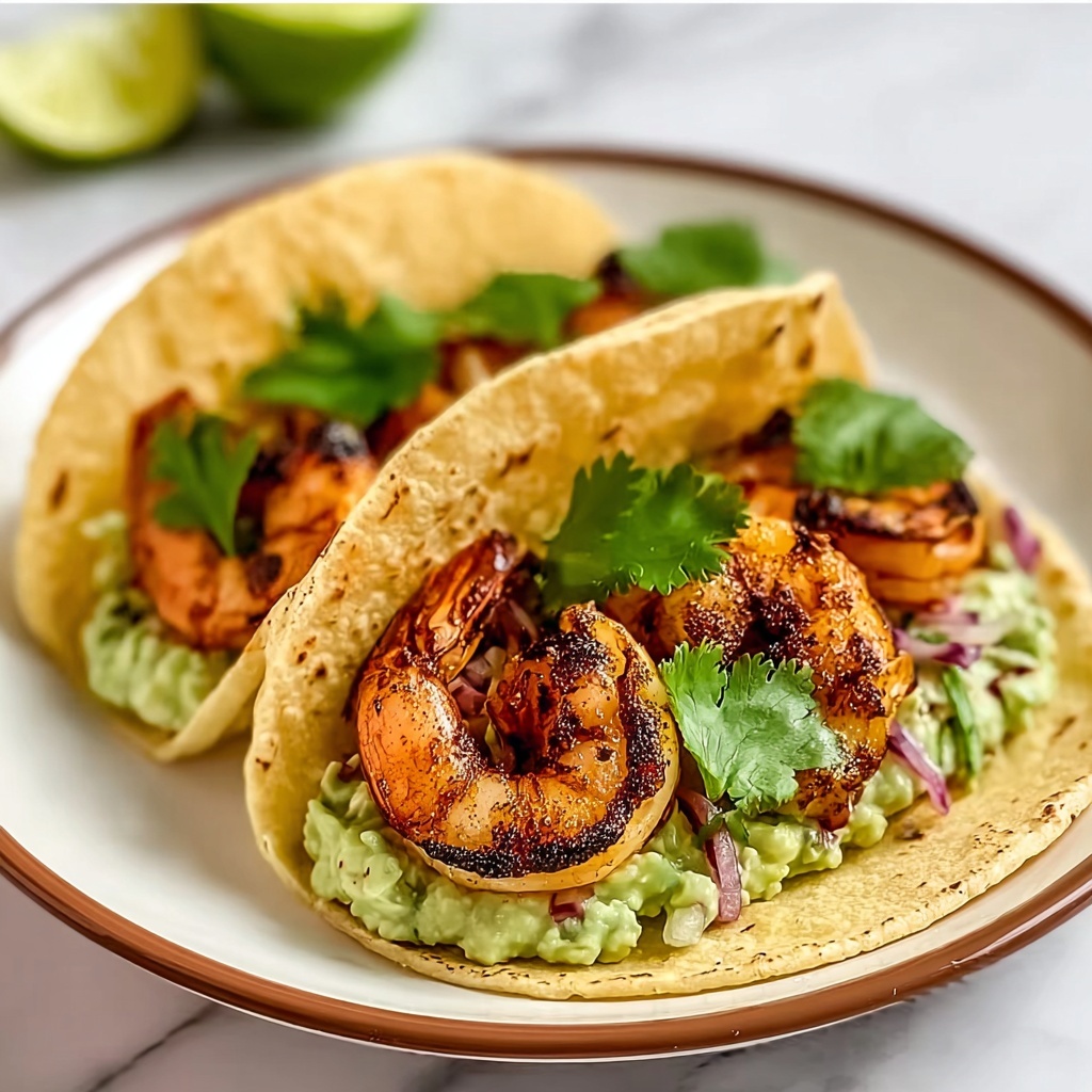 Irresistibly Delicious Cilantro Lime Shrimp Tacos with Creamy Slaw Recipe - Recipe Image