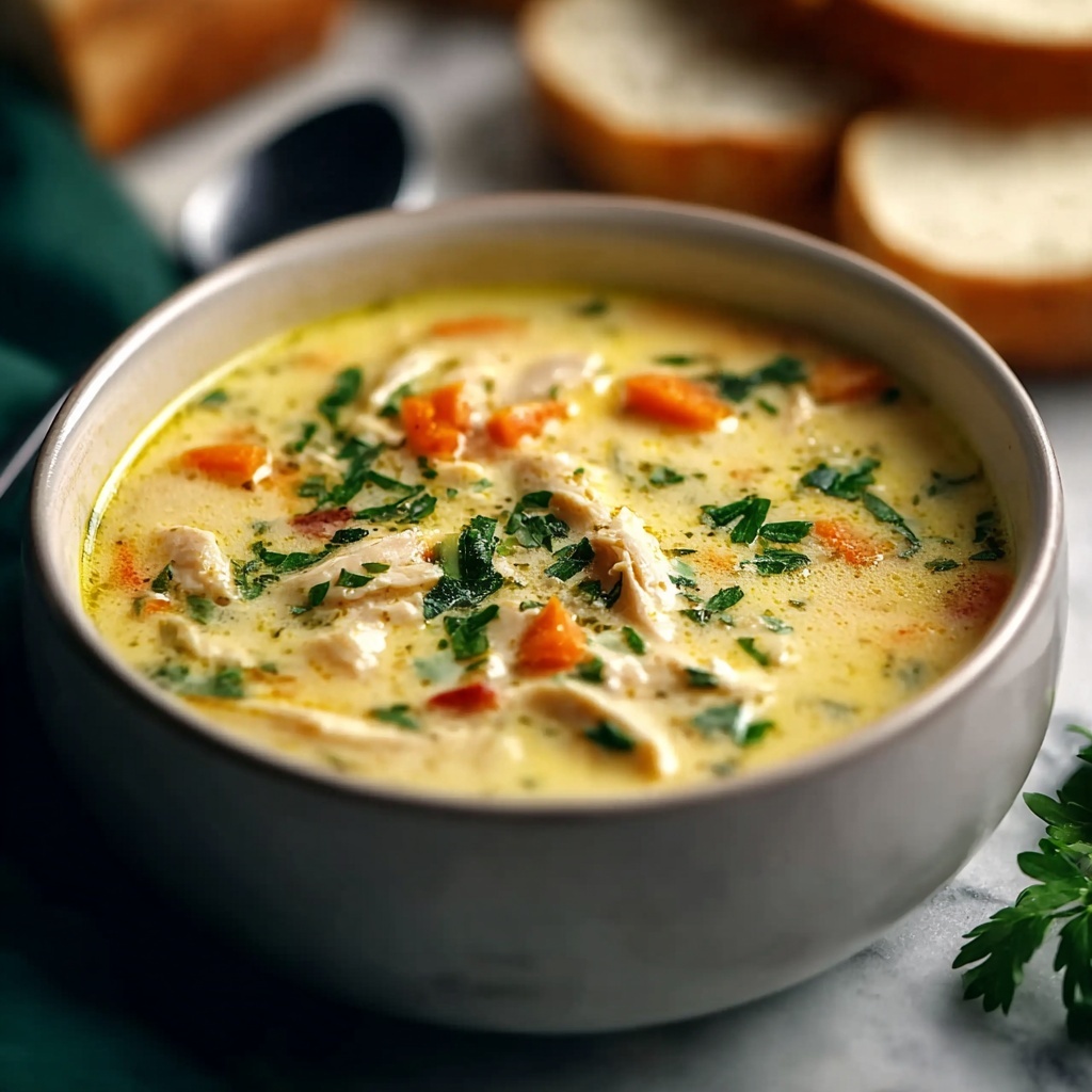 Creamy Tuscan Chicken Soup for Ultimate Comfort and Flavor Recipe - Recipe Image