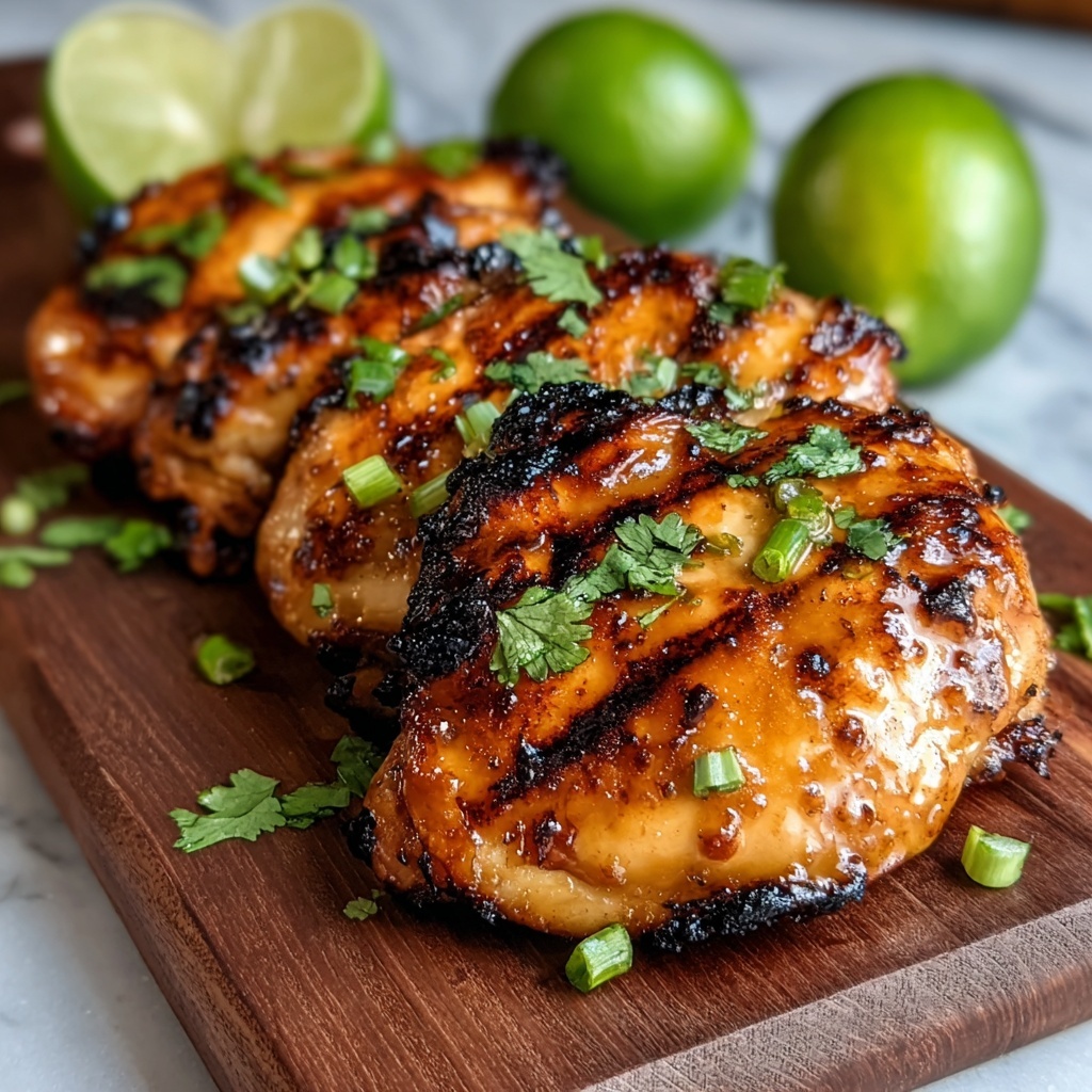 Irresistible Grilled Spicy Honey Lime Chicken Recipe - Recipe Image