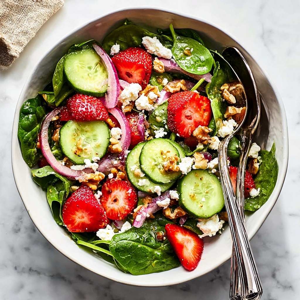 Strawberry Spinach Salad with Poppy Seed Dressing Recipe - Recipe Image
