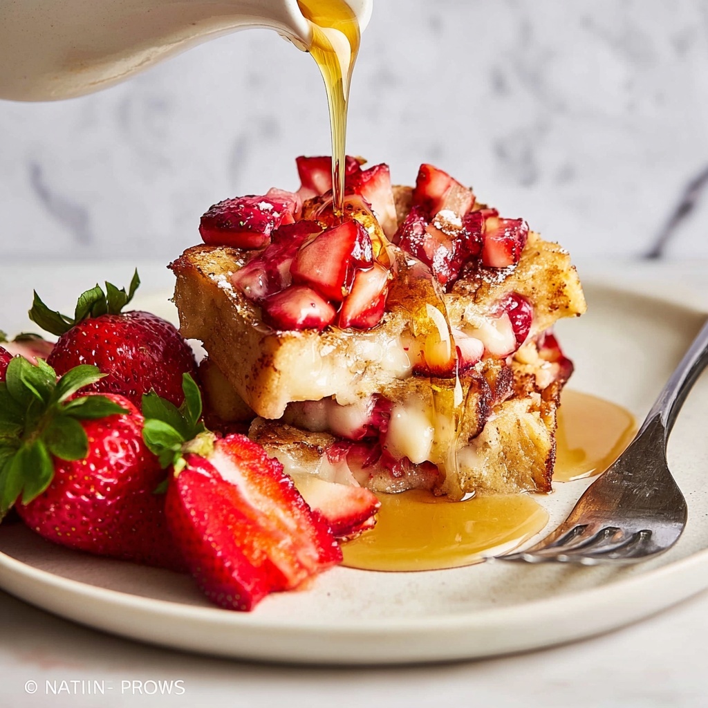 Strawberry French Toast Casserole with Cream Cheese Recipe - Recipe Image