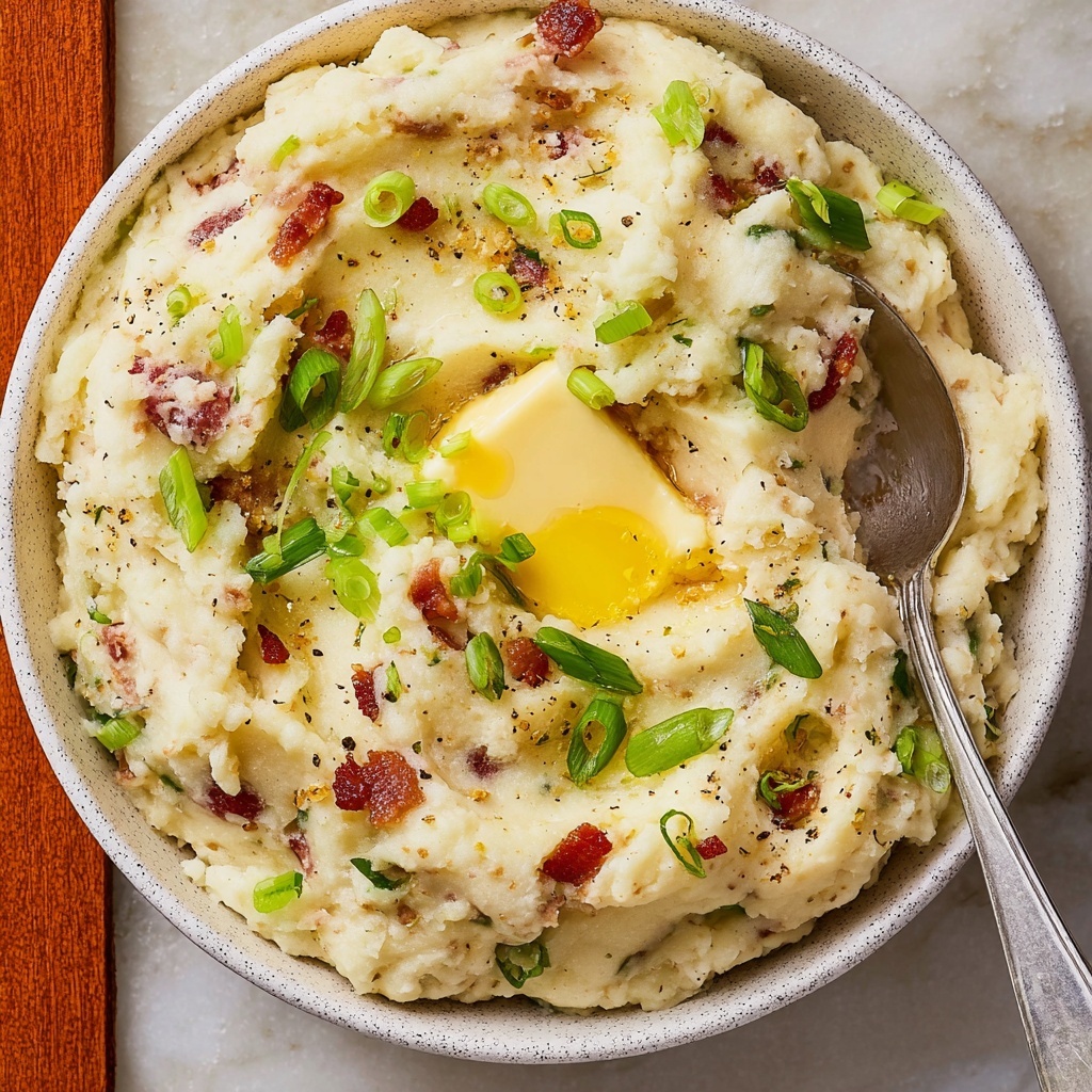 Colcannon: Creamy Mashed Potatoes with Bacon, Cabbage, and Green Onions Recipe - Recipe Image