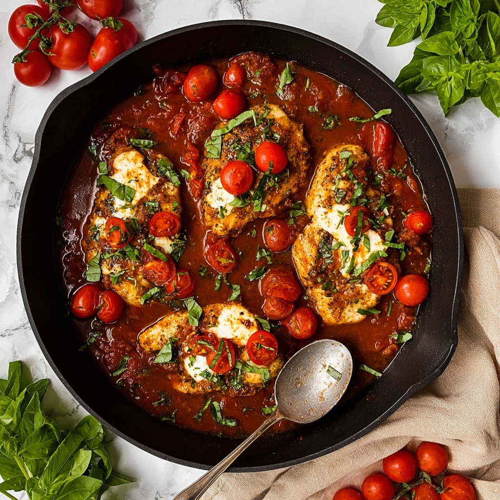 Caprese Chicken Skillet Recipe - Recipe Image