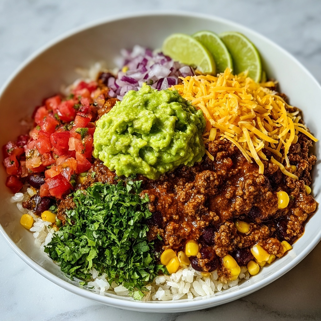 Spicy Mexican Taco Rice Bowl Recipe - Recipe Image