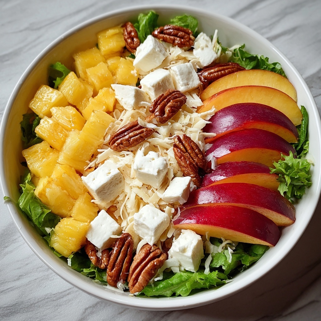 Millionaire Peach Salad Recipe - Recipe Image