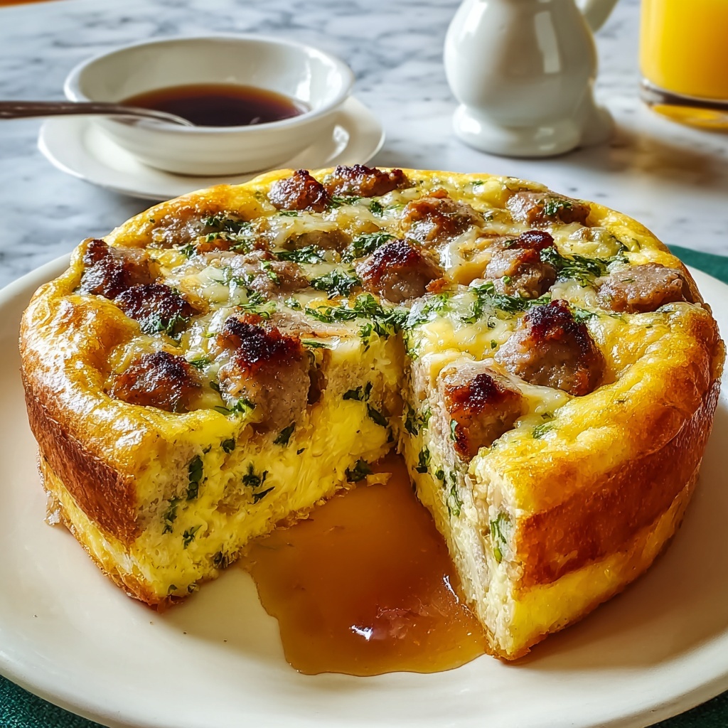 Pancake Sausage Casserole Recipe - Recipe Image