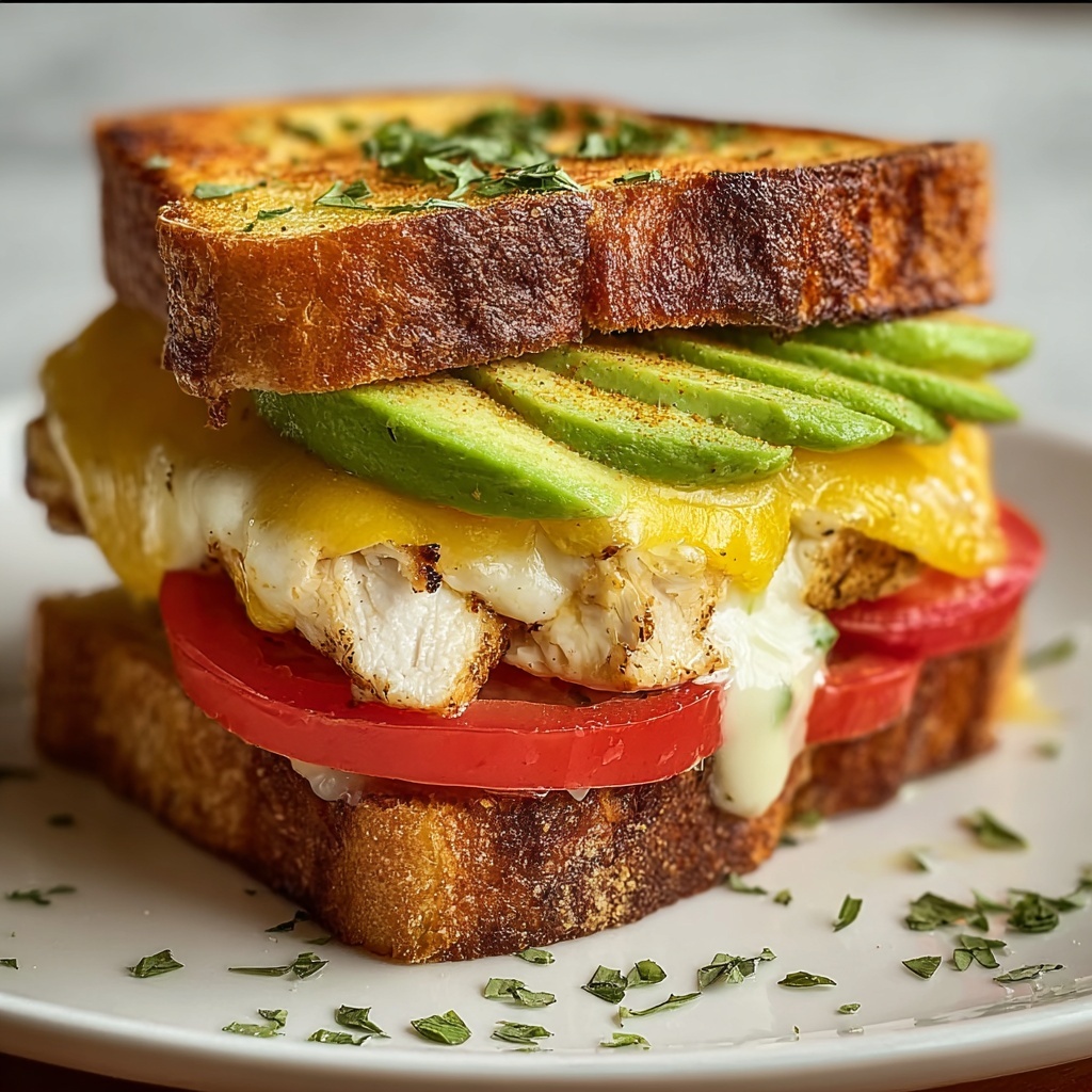 Chicken Avocado Melt Sandwich Recipe - Recipe Image