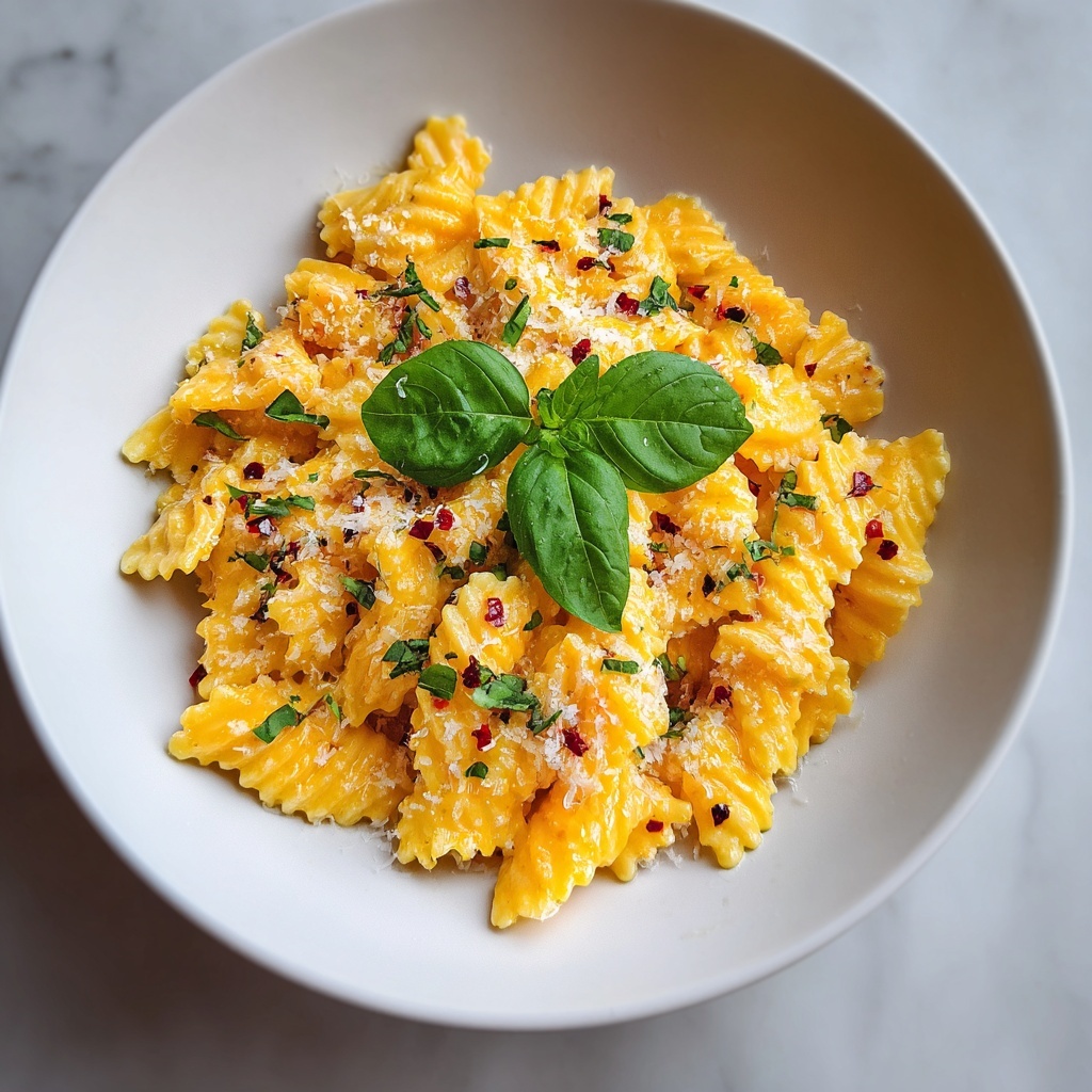 Cheesy Orange Pasta Recipe - Recipe Image