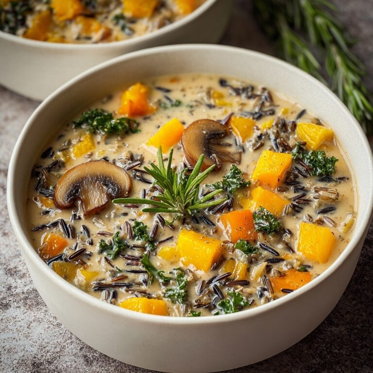 Cozy Autumn Wild Rice Soup Recipe