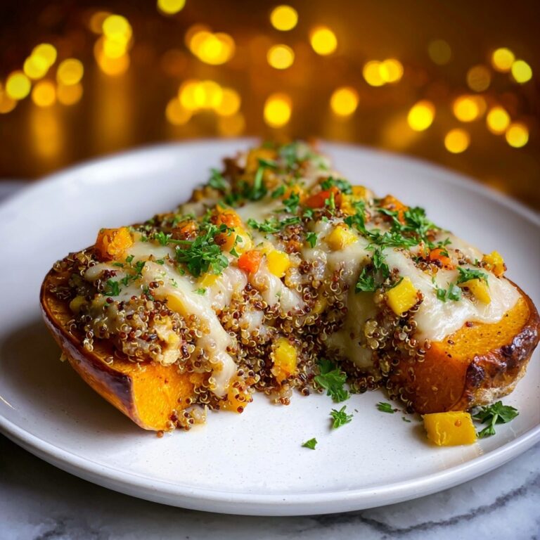 Sausage and Apple Stuffed Butternut Squash Recipe