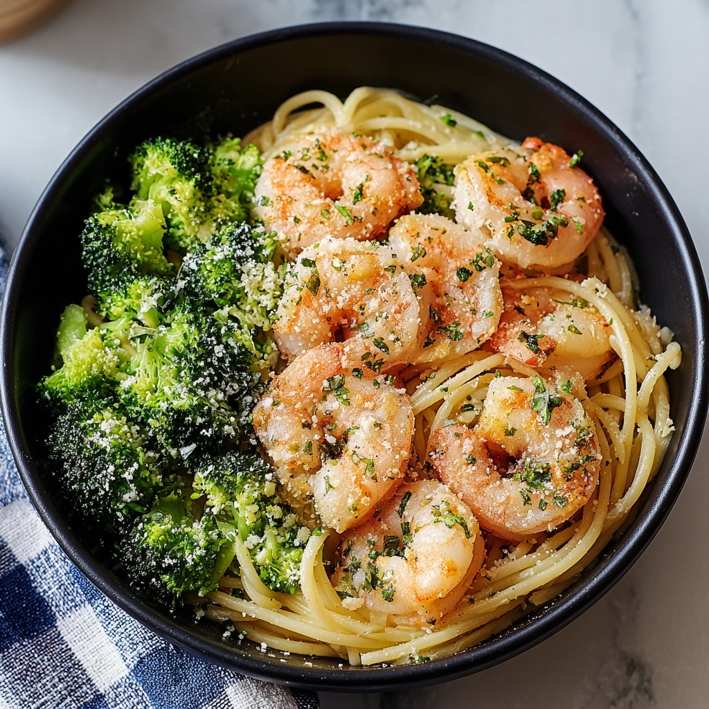 Lemon and Broccoli Pasta with Shrimp Recipe - Recipe Image